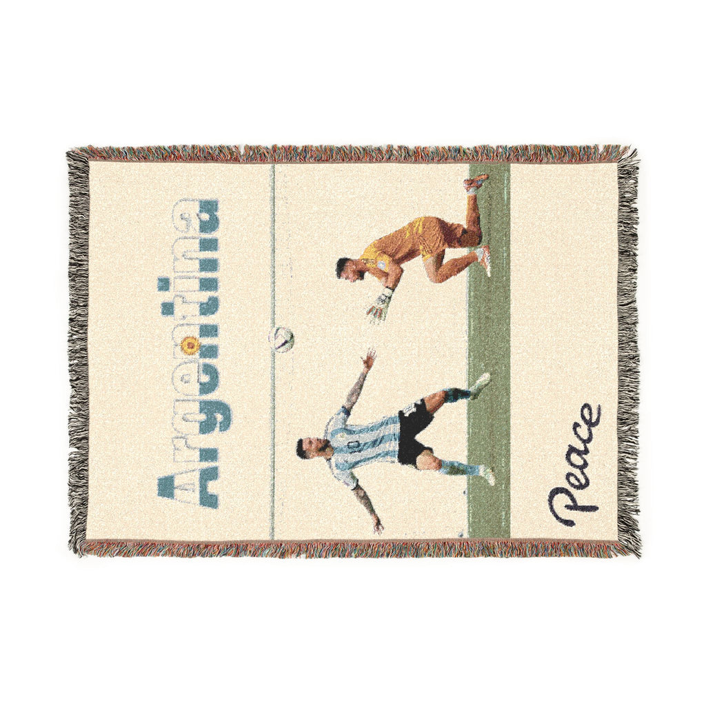 Argentina Soccer Woven Blanket