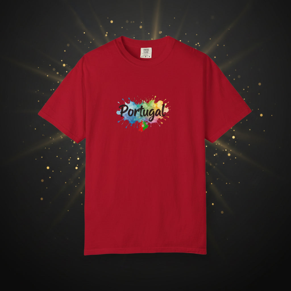 Portugal Watercolor T-Shirt — Colorful Portugal Graphic Tee