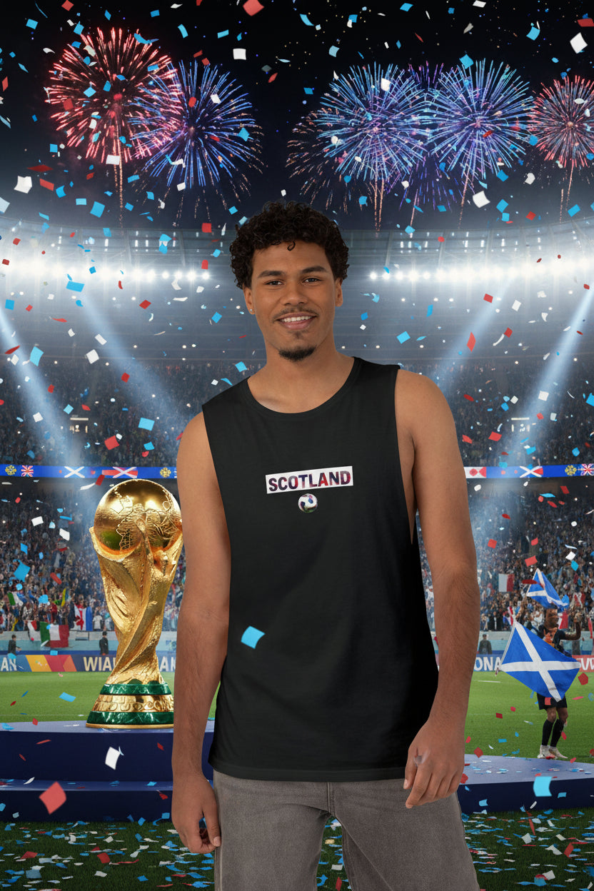 Scotland Soccer Tank Top 100% Cotton