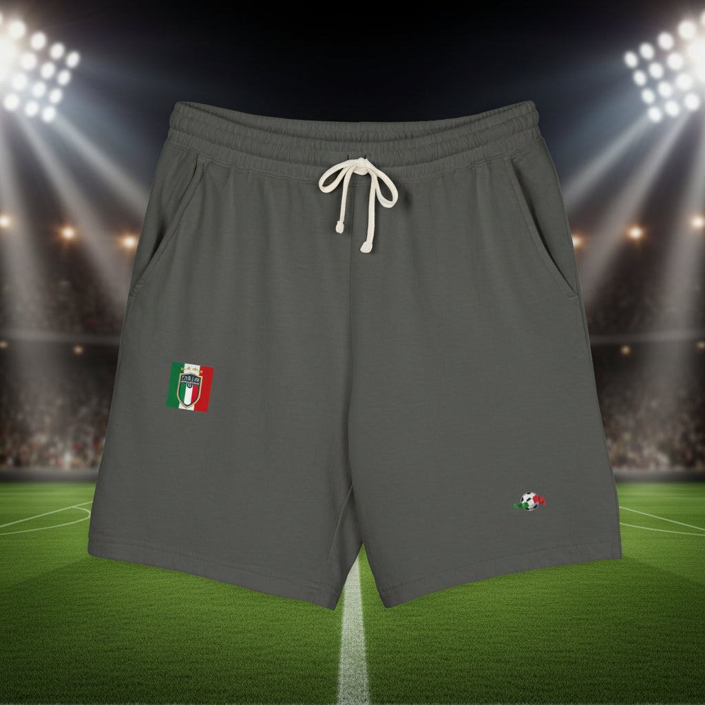 Italy Embroidered Sweat Shorts