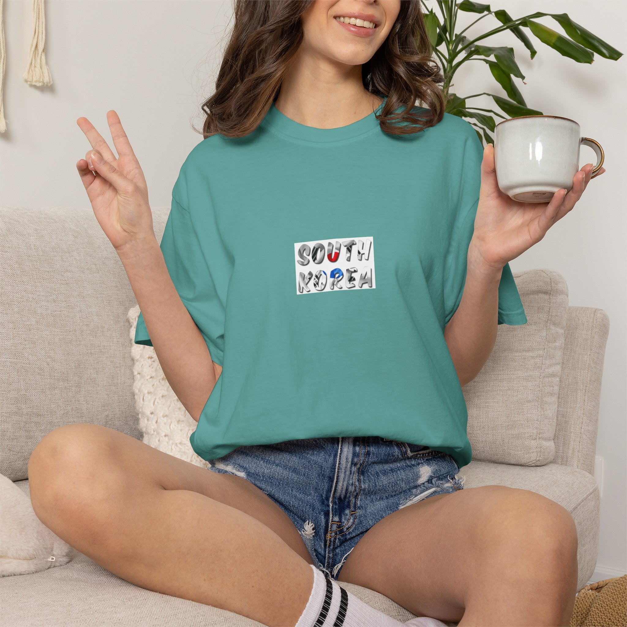 South Korea T-Shirt 100% Ring-Spun Cotton
