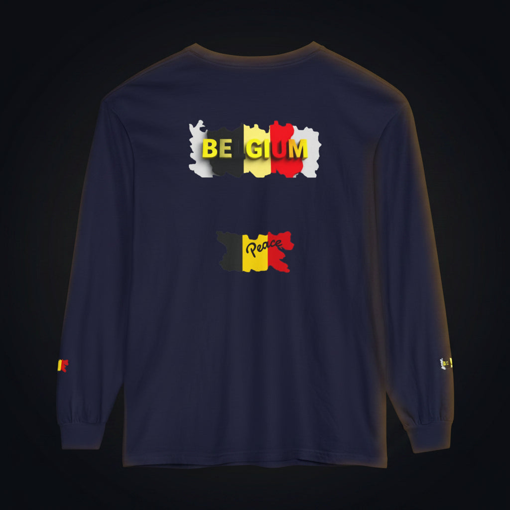 Belgium Flag Long Sleeve Tee