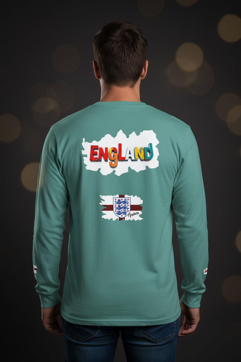 England Color-block Long Sleeve Tee