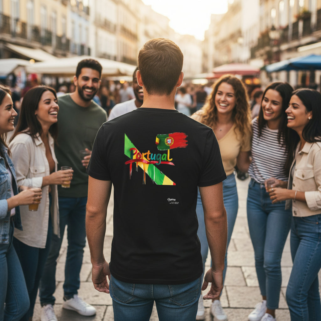 Portugal Flag Graphic T-Shirt — Peace w