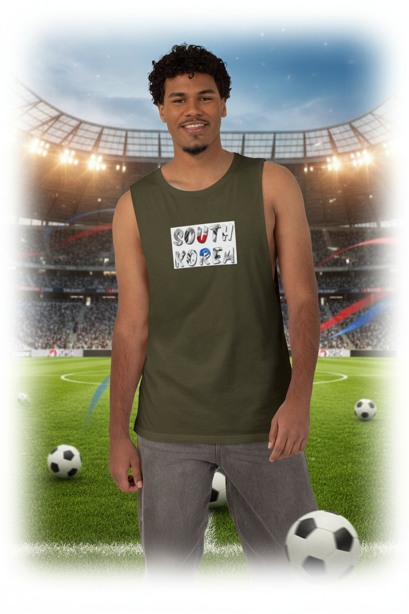 South Korea Soccer Tank Top 100%  Cotton