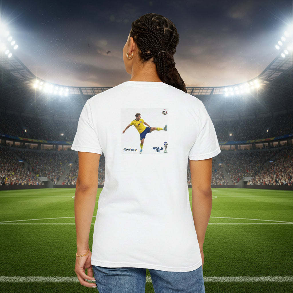 Sweden World Cup 2026 Soccer 100%  Cotton