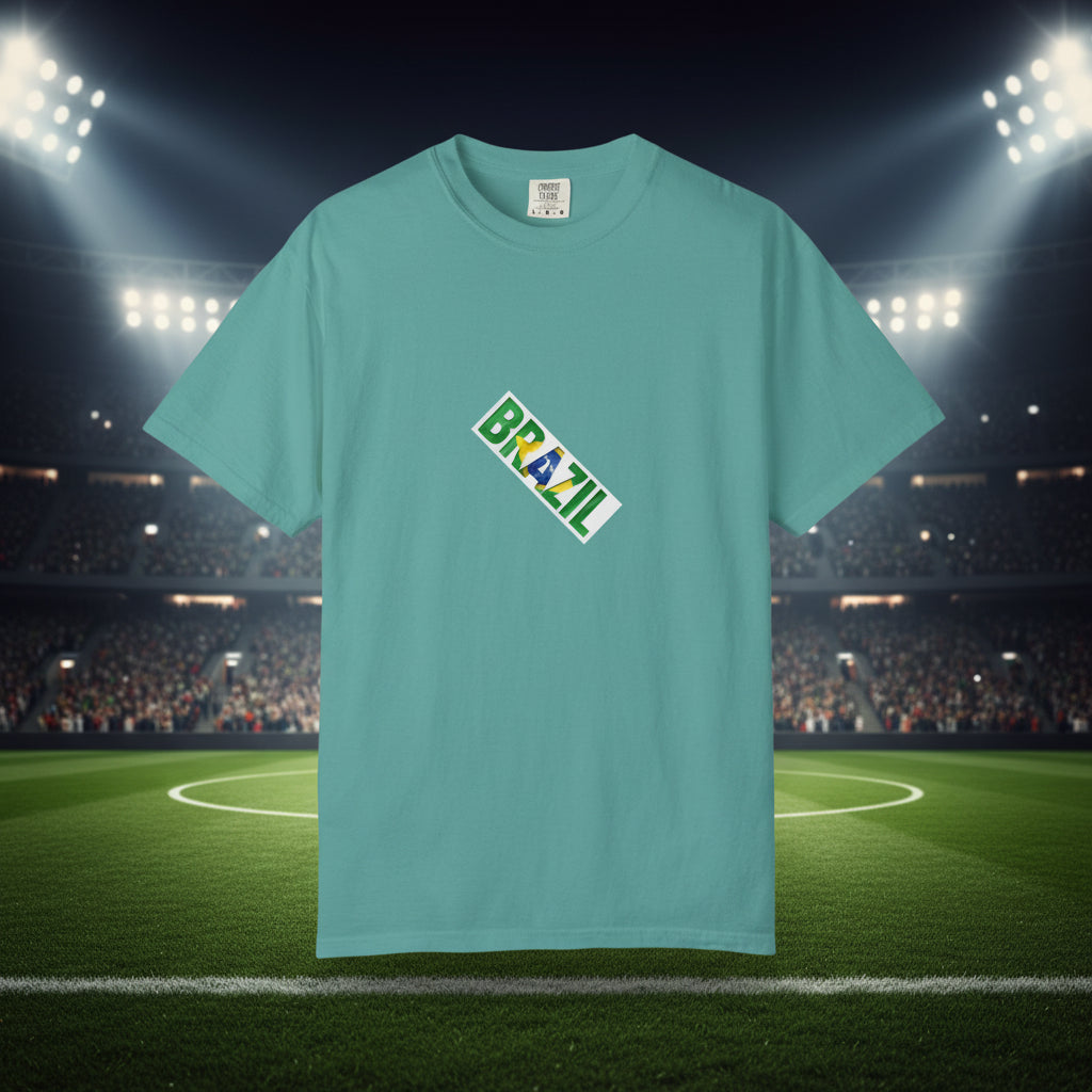 Brazil Soccer T-Shirt 100% Cotton