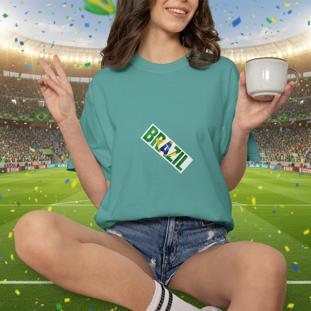 Brazil Soccer T-Shirt 100% Cotton