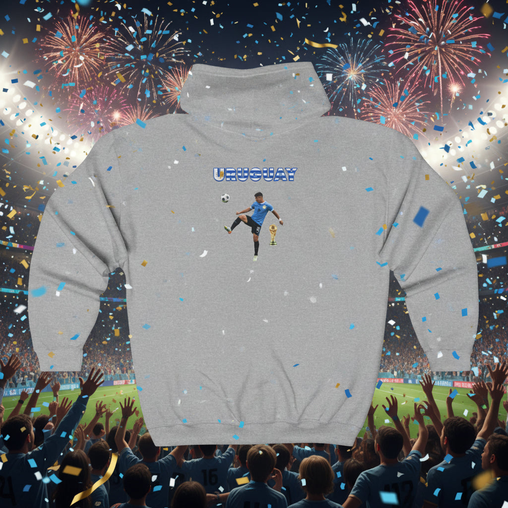 Uruguay Soccer Zip Hoodie