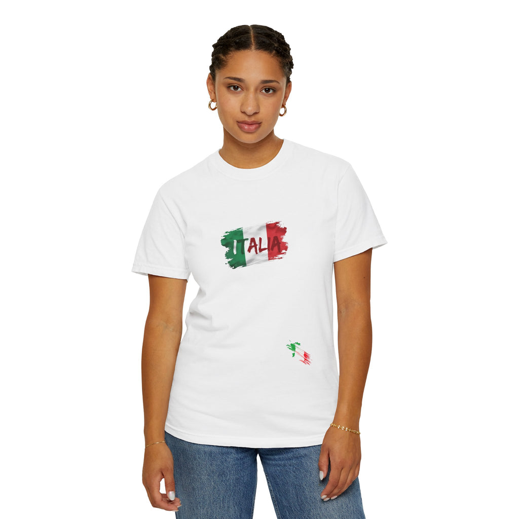 Italy Watercolor Flag T-Shirt — Rainbow ITALY Graphic Tee