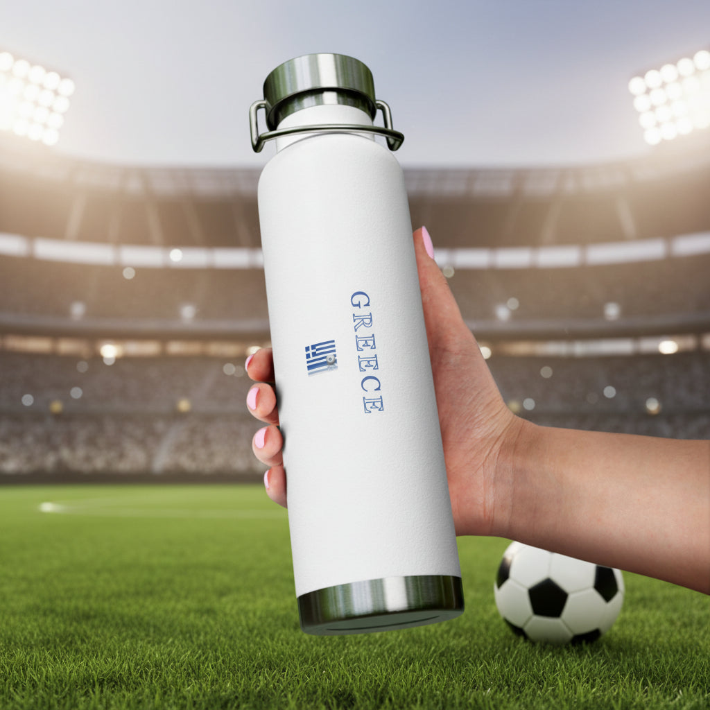 Greece World Cup 2026 22oz Vacuum Insulated Stainless Water Bottle