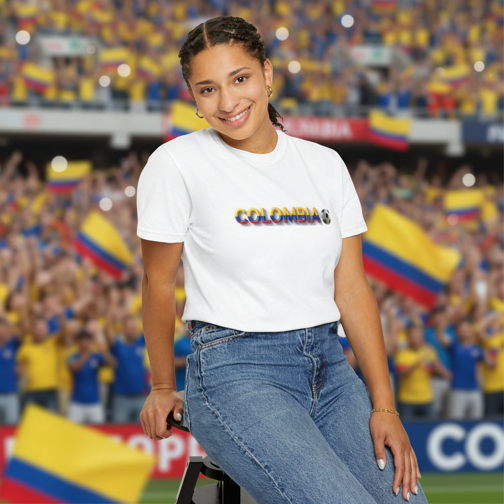 Colombia World Cup 2026 Soccer 100%  Cotton