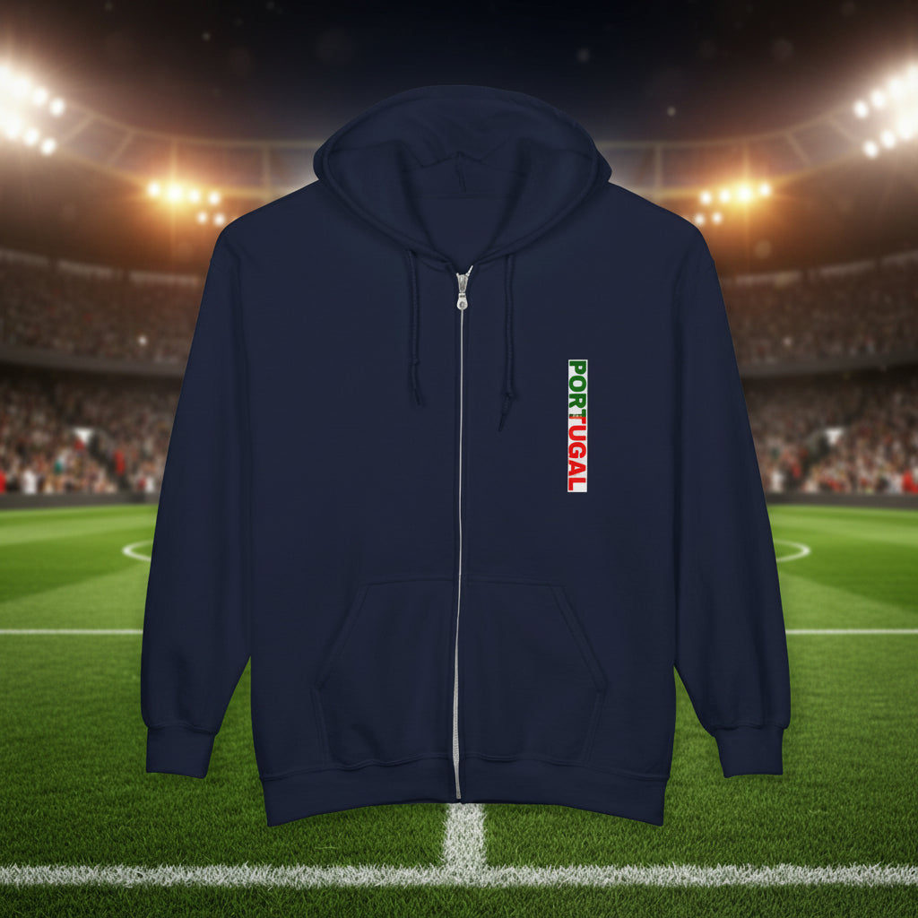 Portugal World Cup 2026 Soccer Zip Hoodie