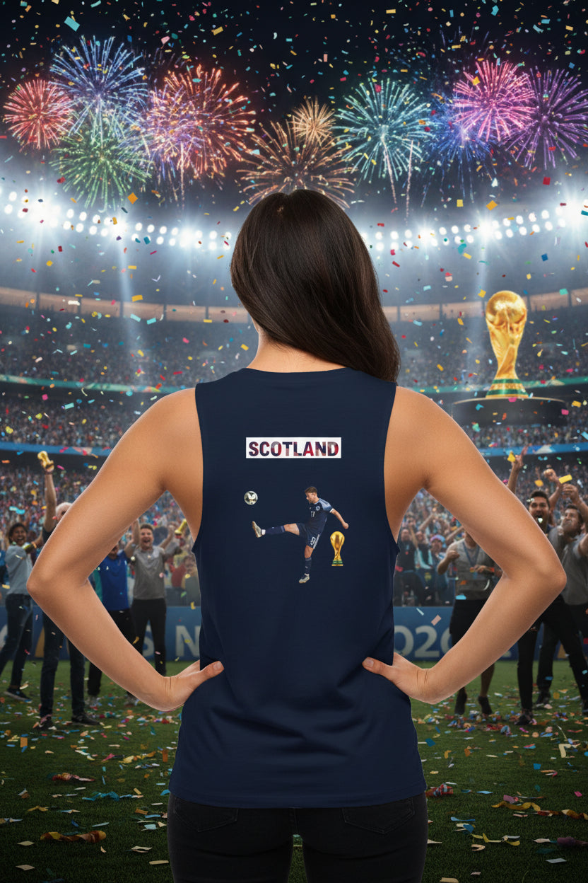 Scotland Soccer Tank Top 100% Cotton