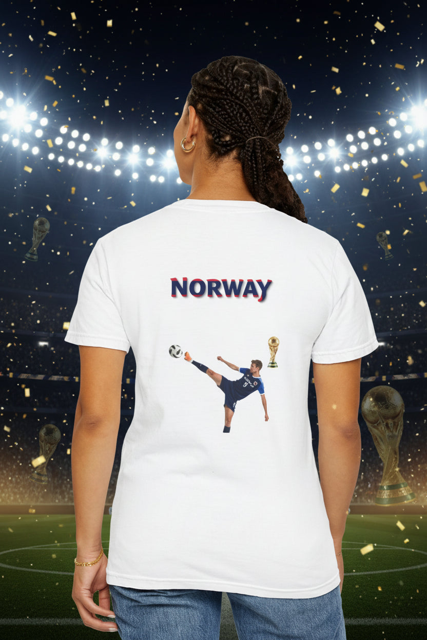 Norway World Cup 2026 Soccer 100%  Cotton