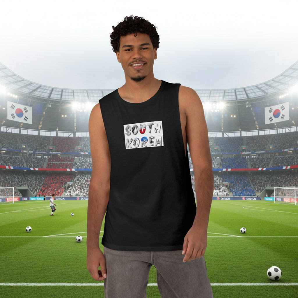 South Korea Soccer Tank Top 100%  Cotton