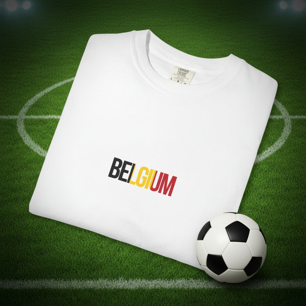 Belgium Soccer T-Shirt 100% Cotton