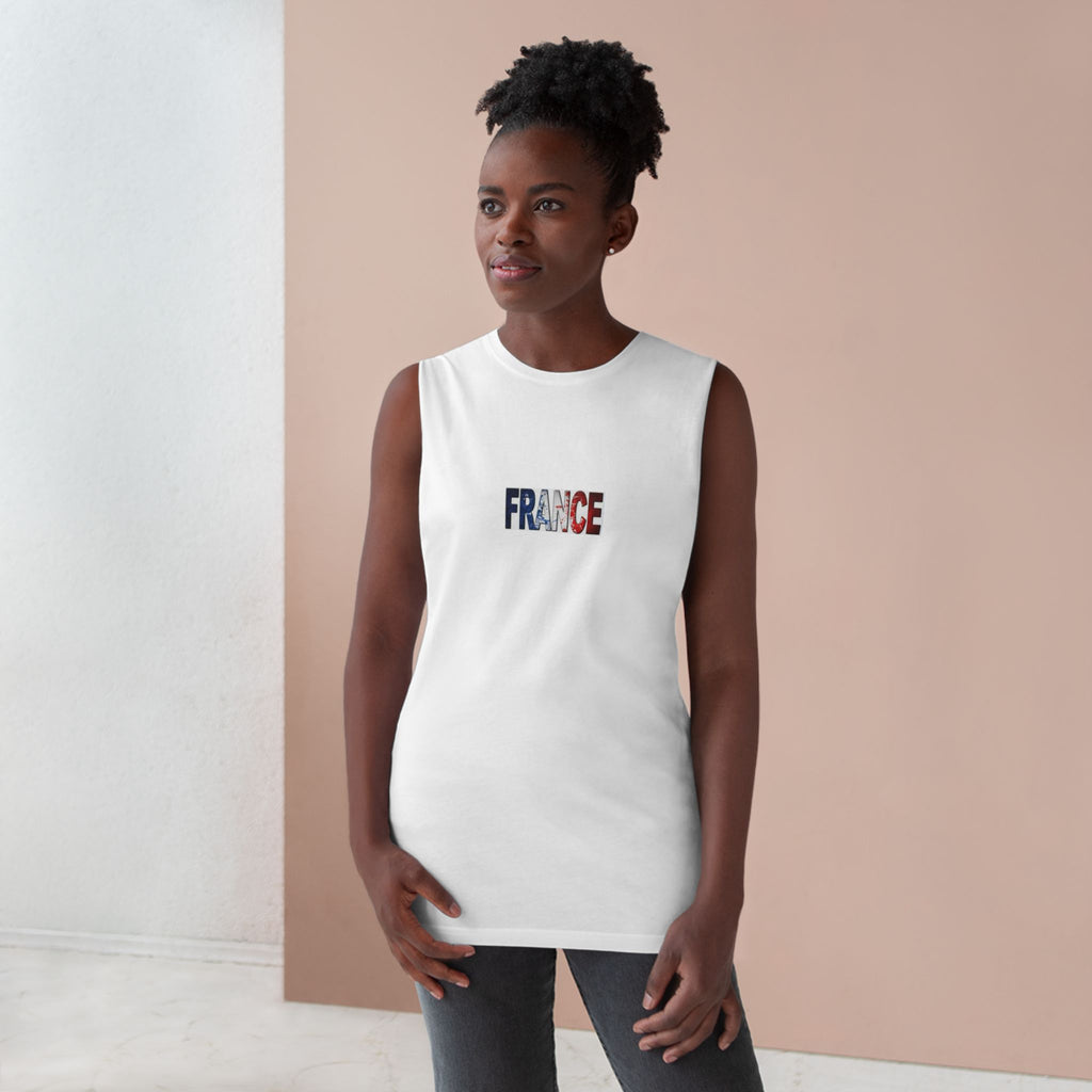 France Soccer Tank Top 100% combed ring-spun Cotton