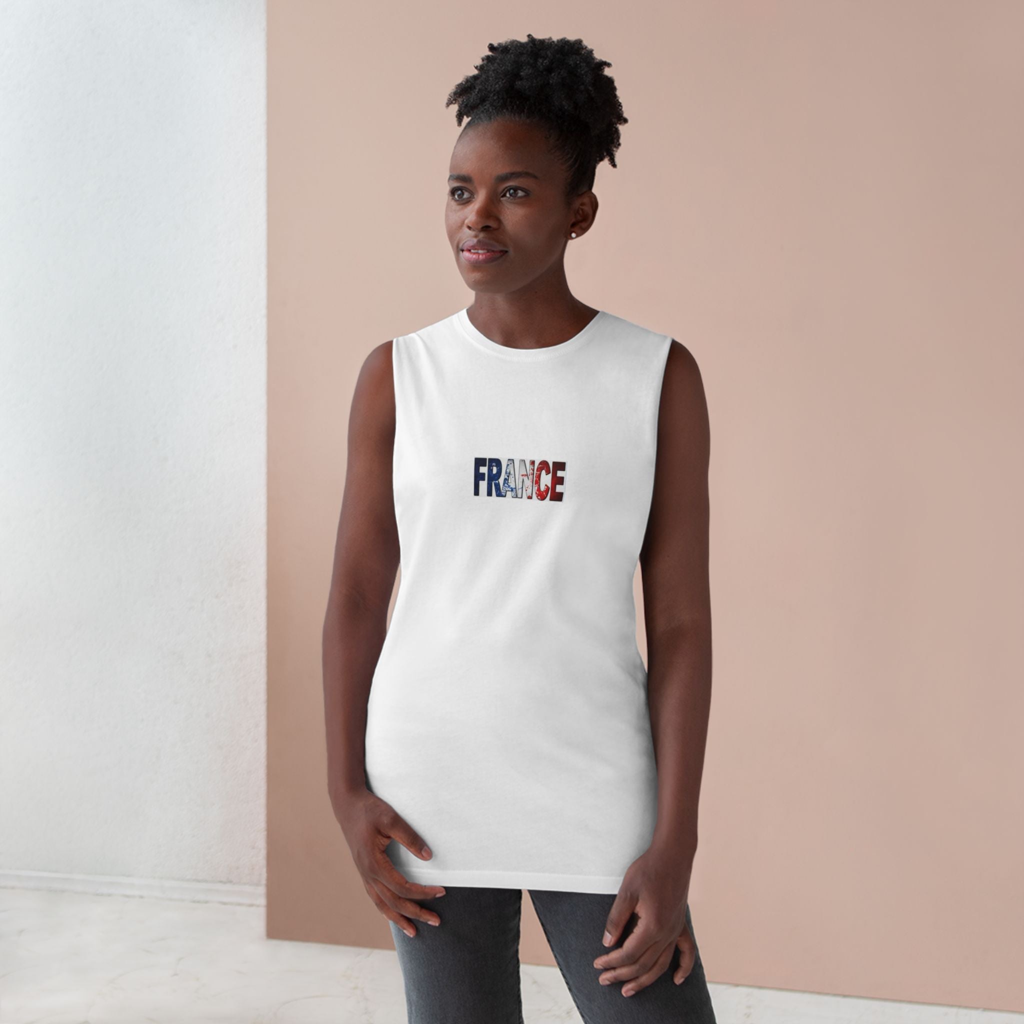 France Soccer Tank Top 100% combed ring-spun Cotton
