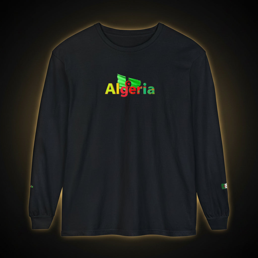 Algeria Flag Long Sleeve Tee — Peace Graphic