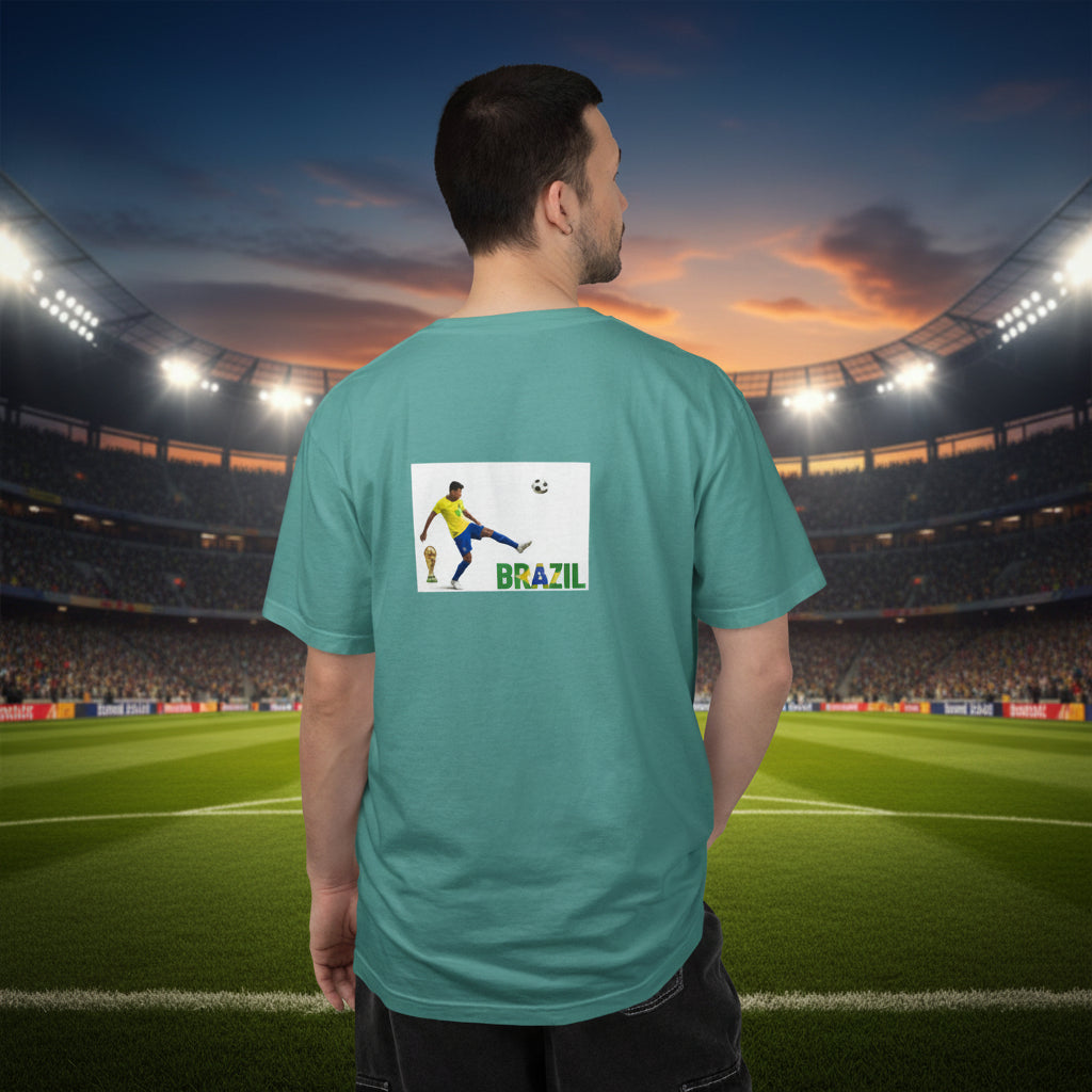 Brazil Soccer T-Shirt 100% Cotton