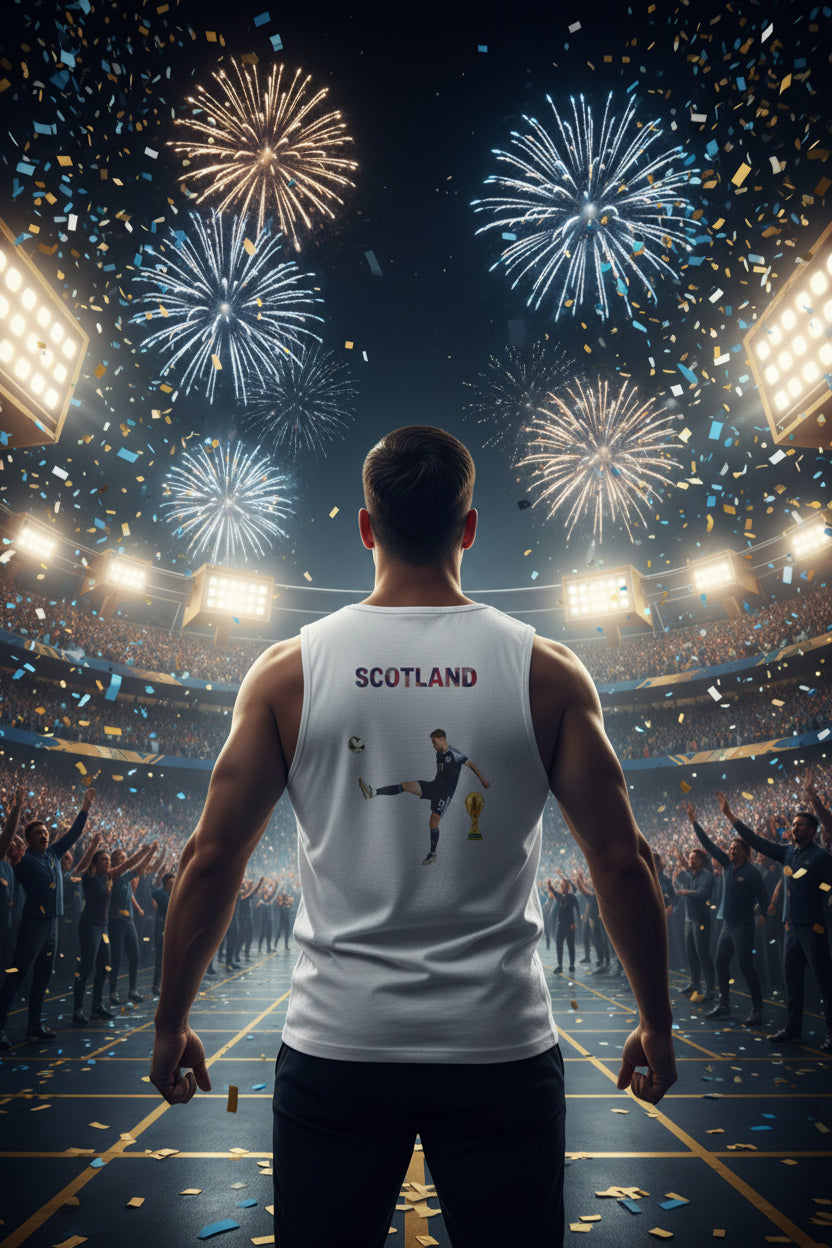 Scotland Soccer Tank Top 100% Cotton