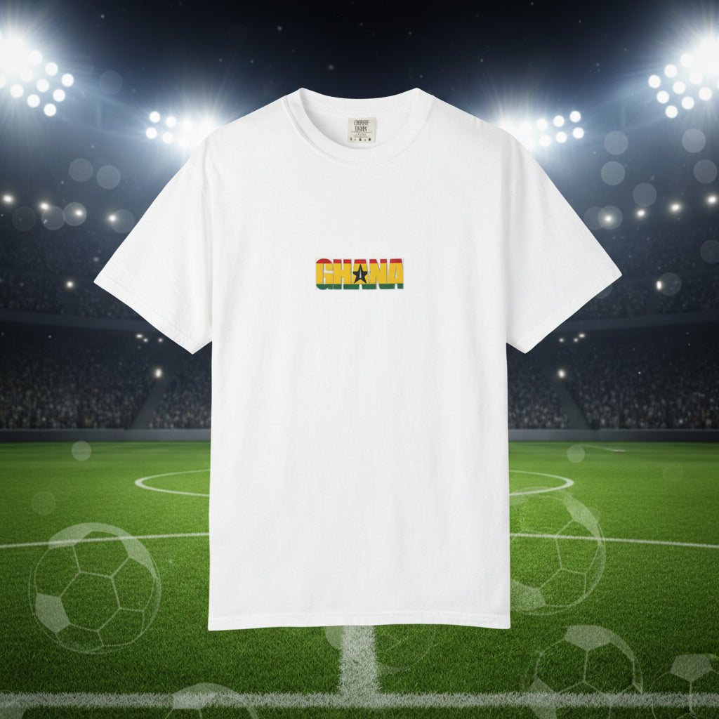 Ghana Soccer T-Shirt 100% Cotton