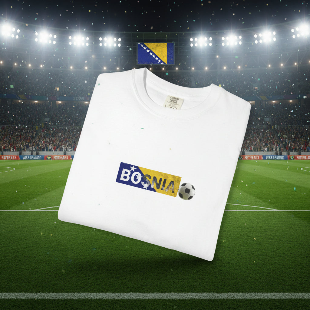 Bosnia World Cup 2026 Soccer 100%  Cotton