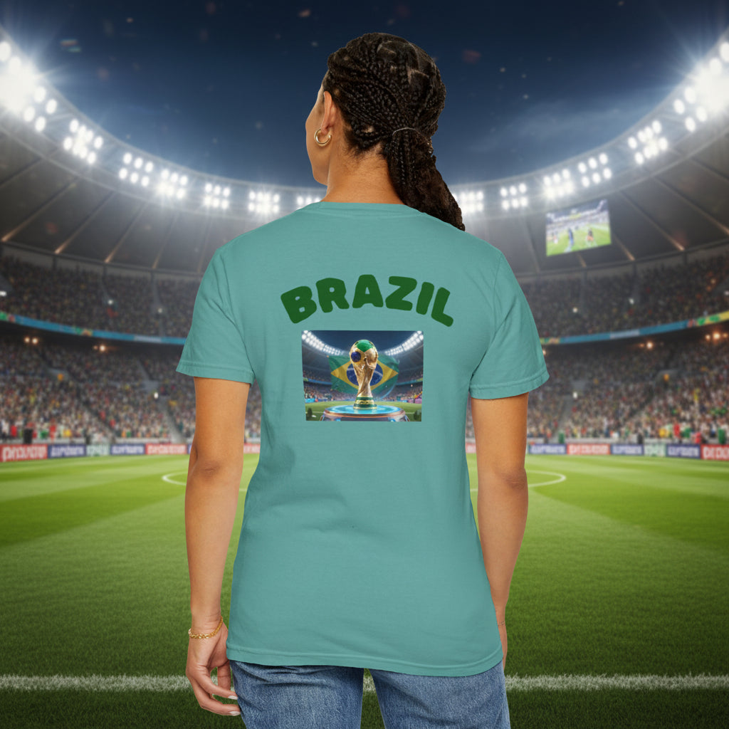 Brazil World Cup 2026 Soccer 100%  Cotton