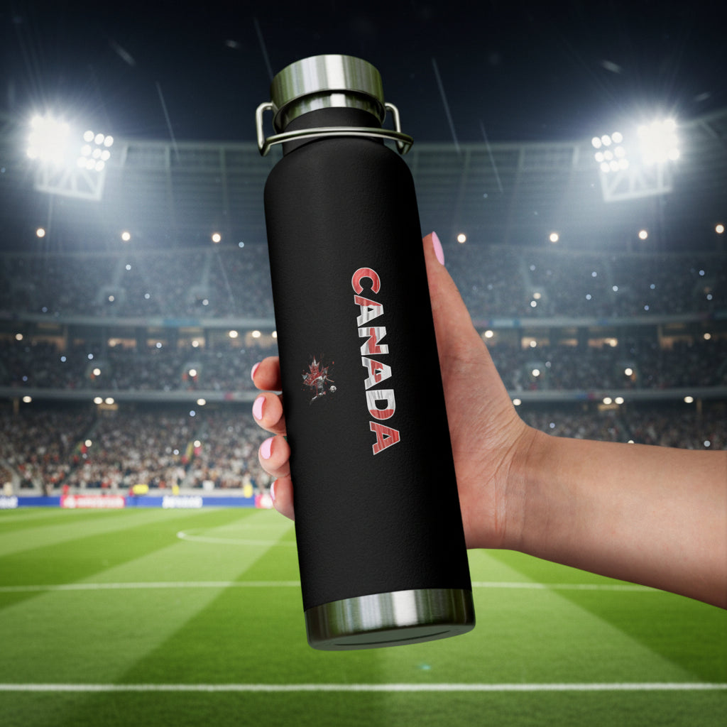 Canada World Cup 2026 Inspired 22oz Vacuum Insulated Stainless Water Bottle