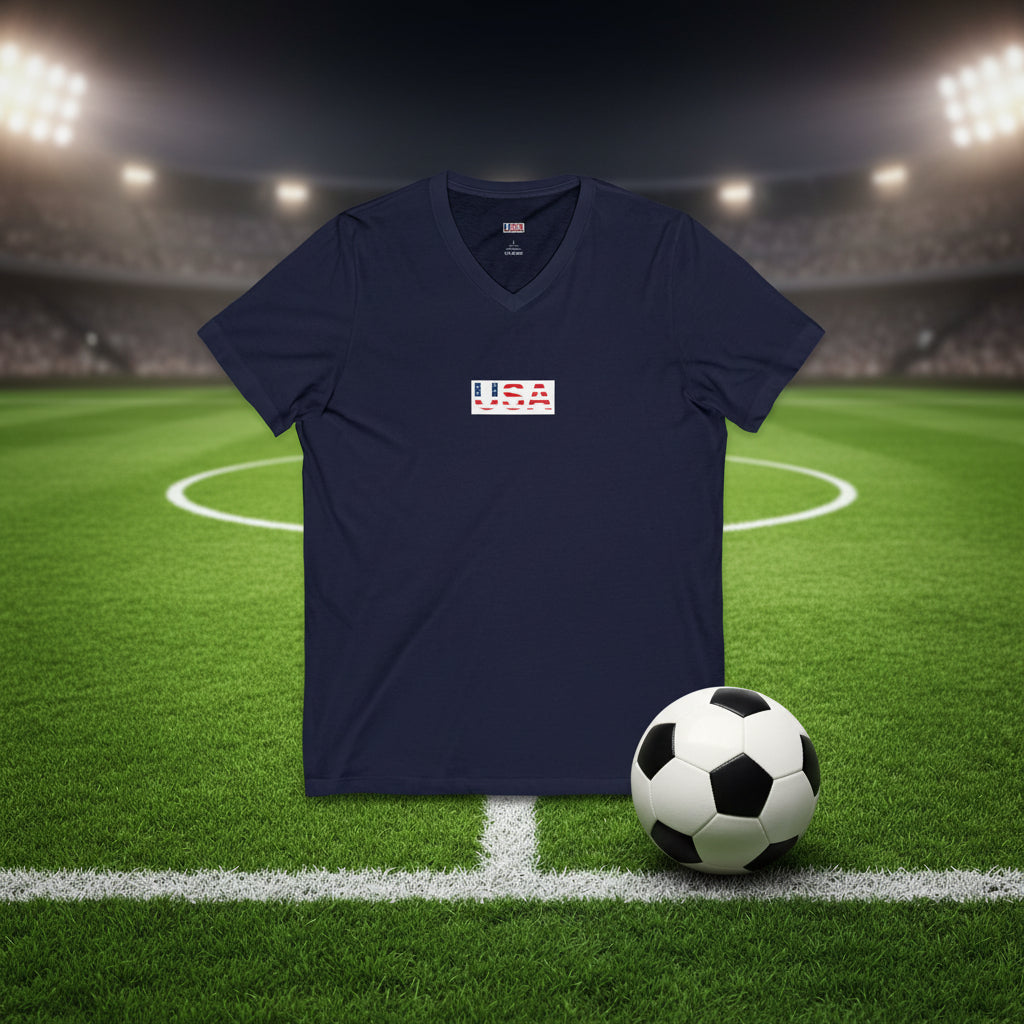 USA Soccer V-Neck Tee