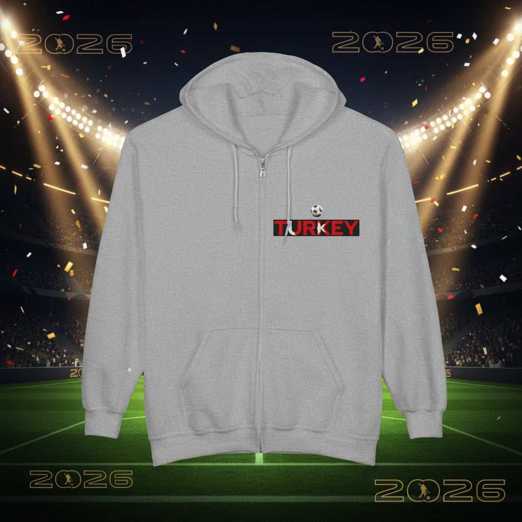 Türkiye World Cup 2026 Soccer Zip Hoodie