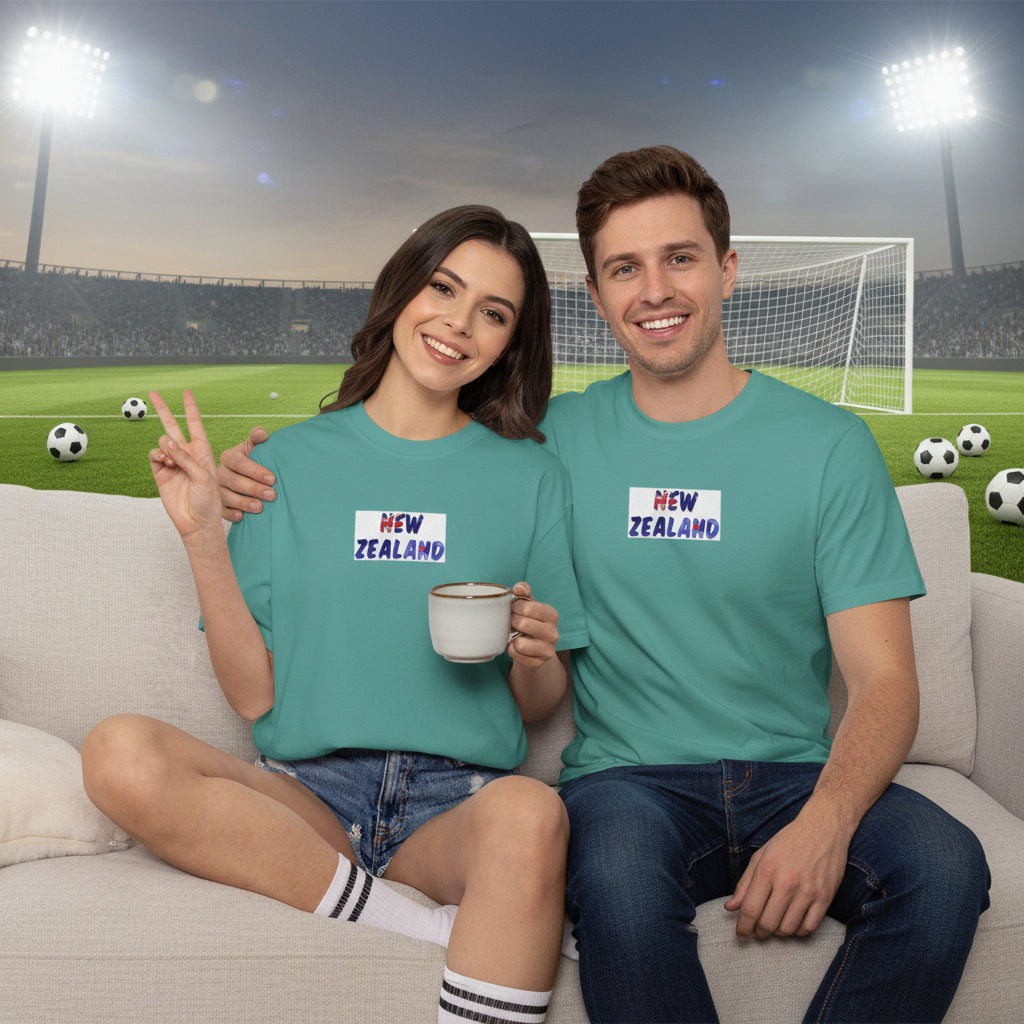 New Zealand Soccer T-Shirt 100% Ring-Spun Cotton