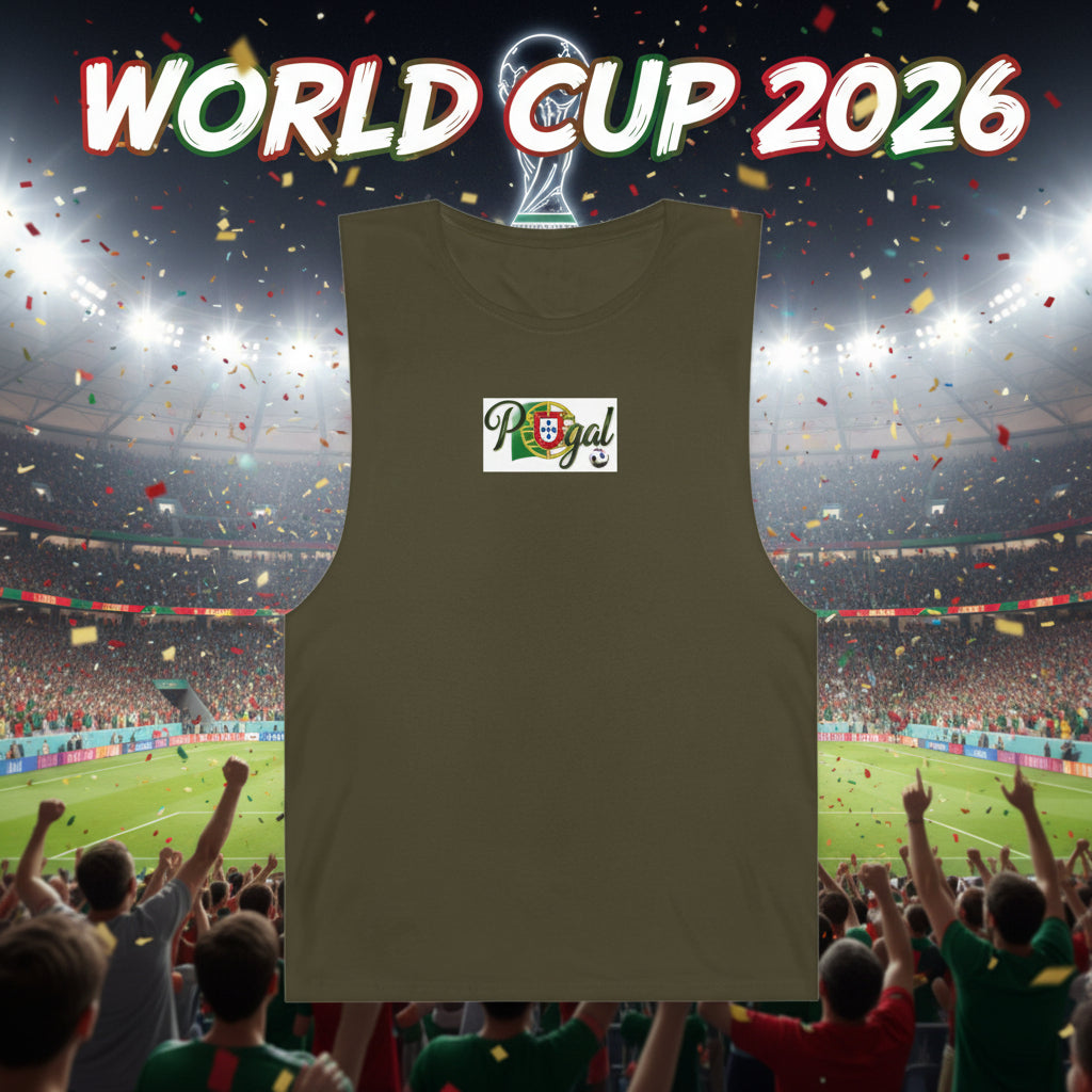 Portugal Soccer Tank Top 100% Combed Ring-Spun Cotton