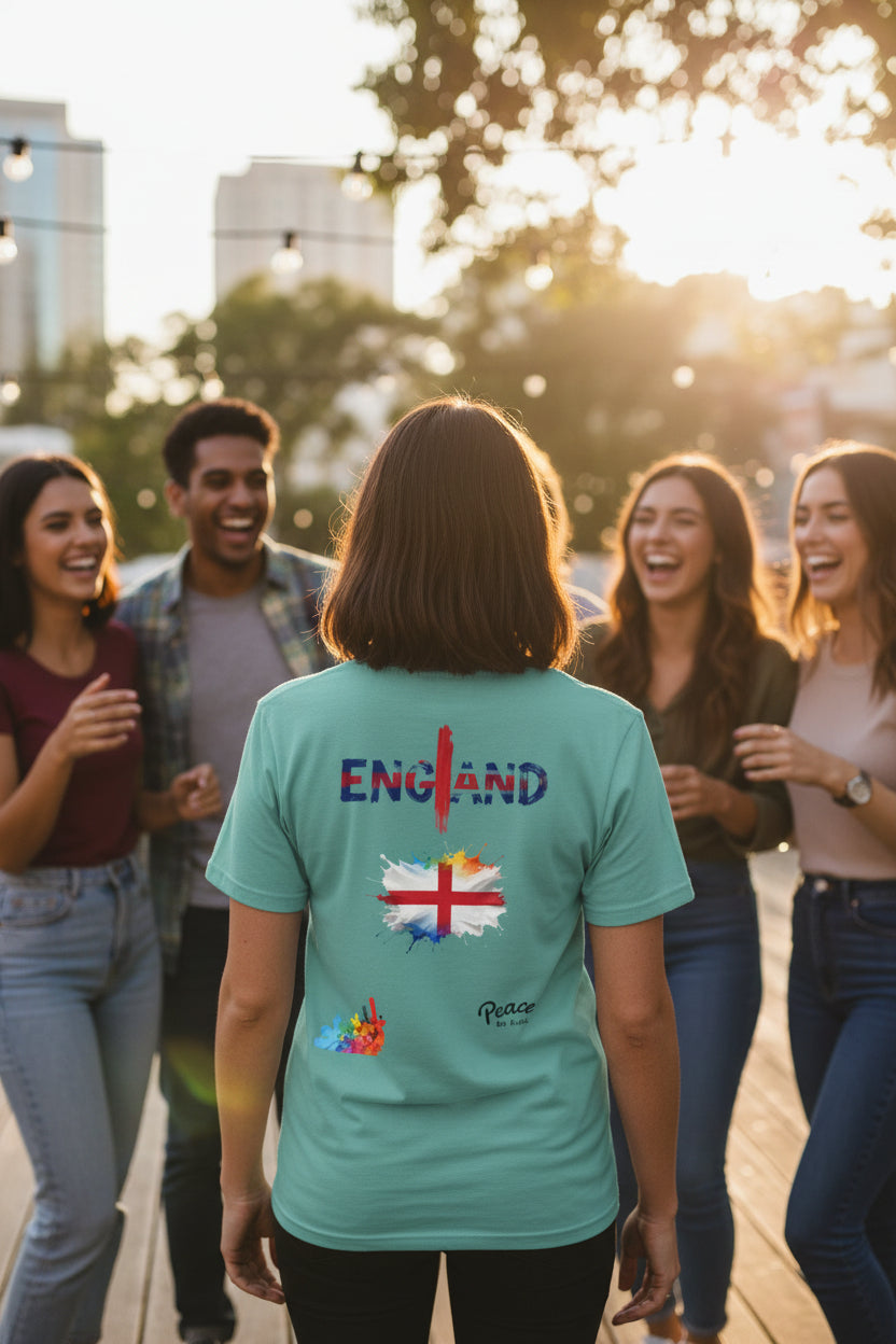 England Flag T-Shirt — Peace & Unity Graphic Tee
