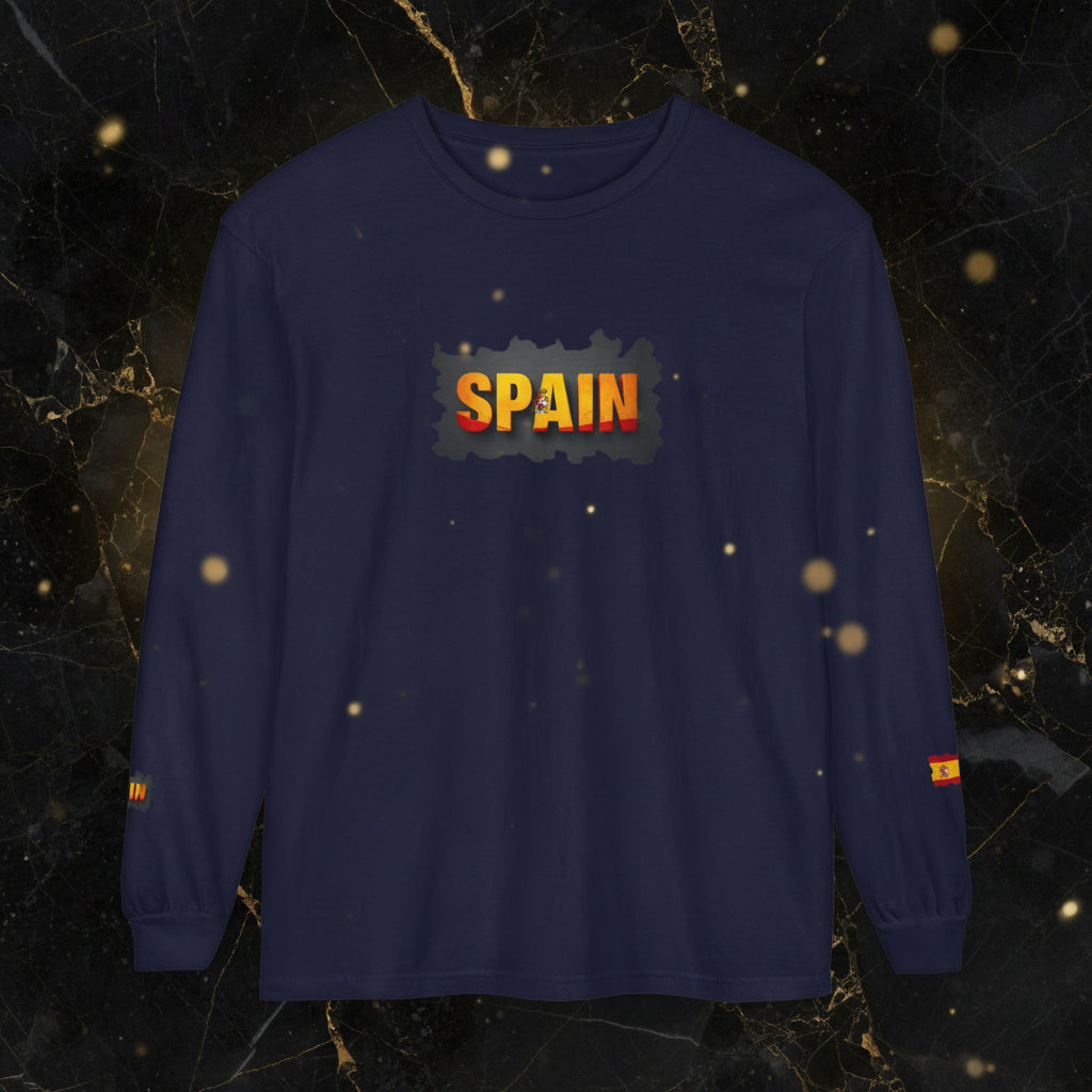 Spain Flag Long Sleeve Tee
