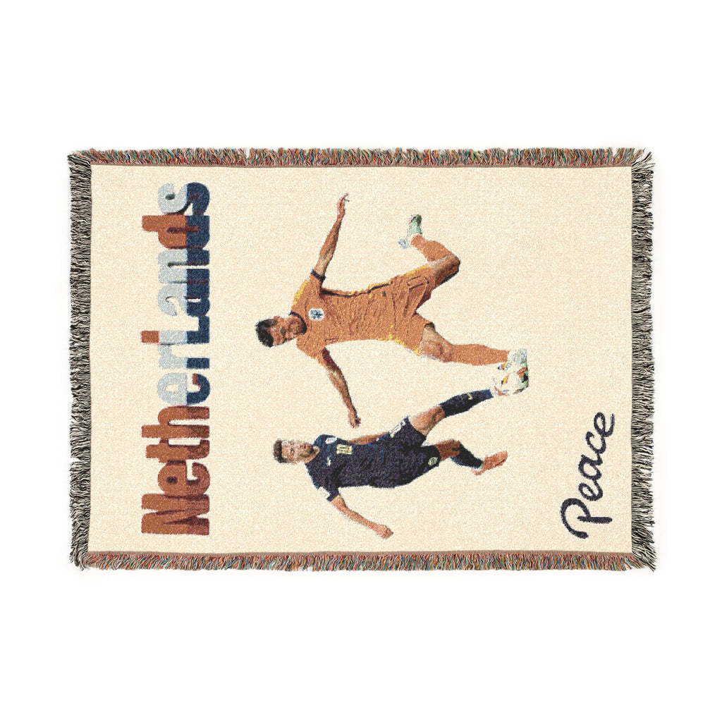 Netherlands Soccer Woven Blanket