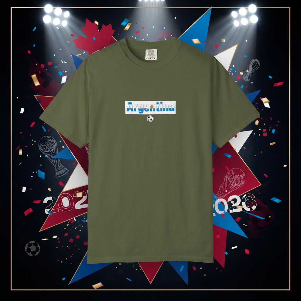 Argentina World Cup 2026 Soccer 100%  Cotton