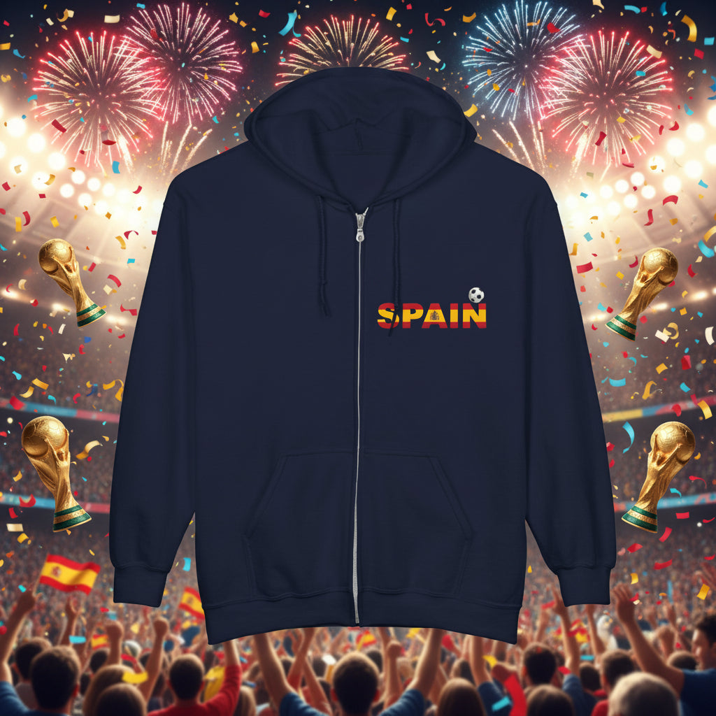 Spain Soccer Zip Hoodie