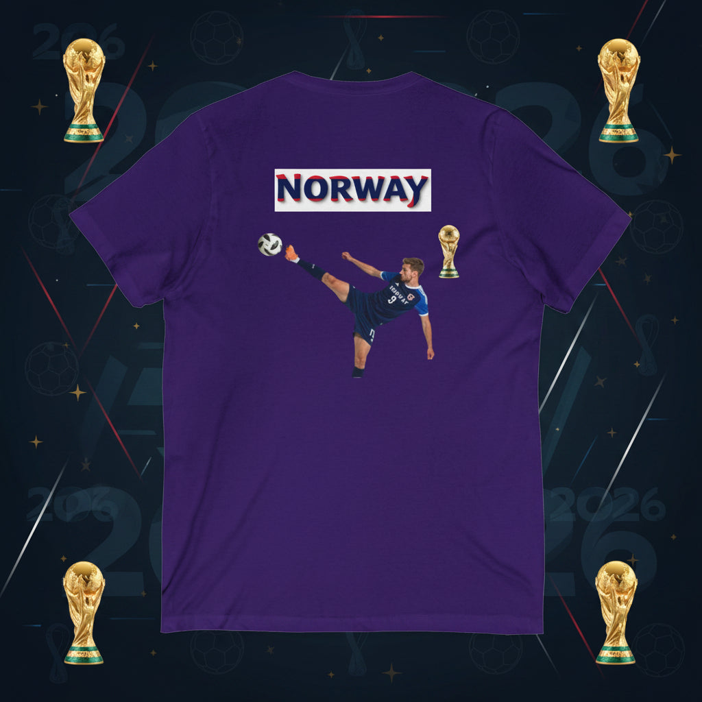 Norway Soccer V-Neck Tee
