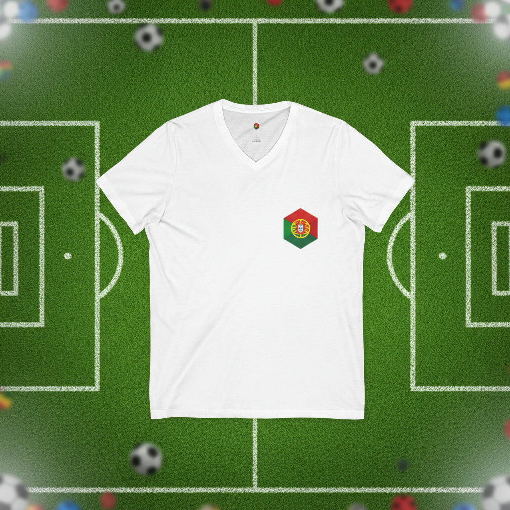 Portugal Flag V-Neck Tee
