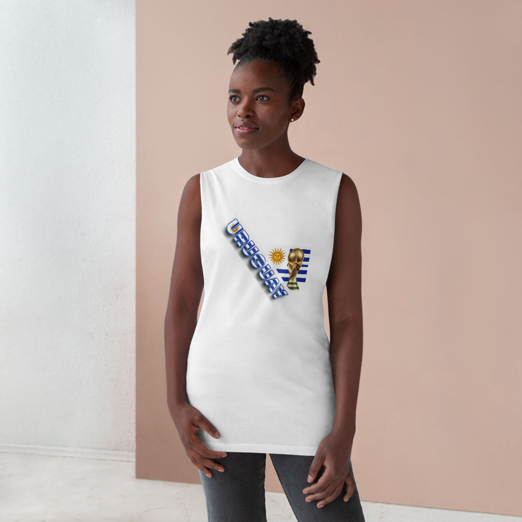 Uruguay Soccer Tank Top 100% Combed Ring-Spun Cotton