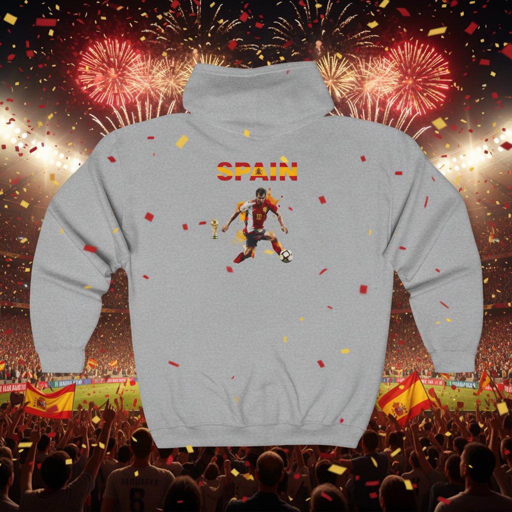 Spain Soccer Zip Hoodie