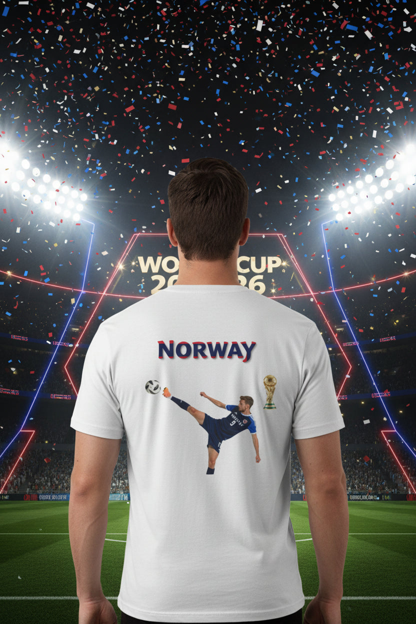 Norway Soccer V-Neck Tee