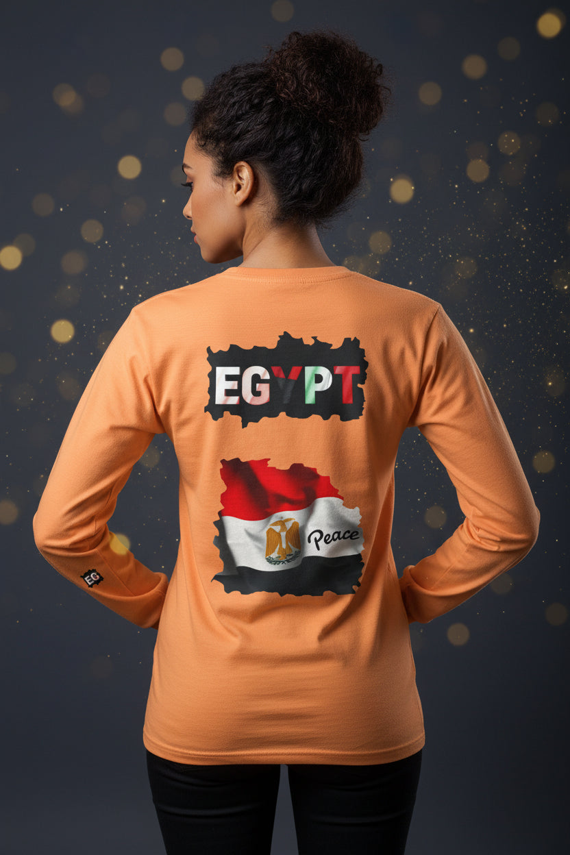 Egypt Flag Long Sleeve Tee