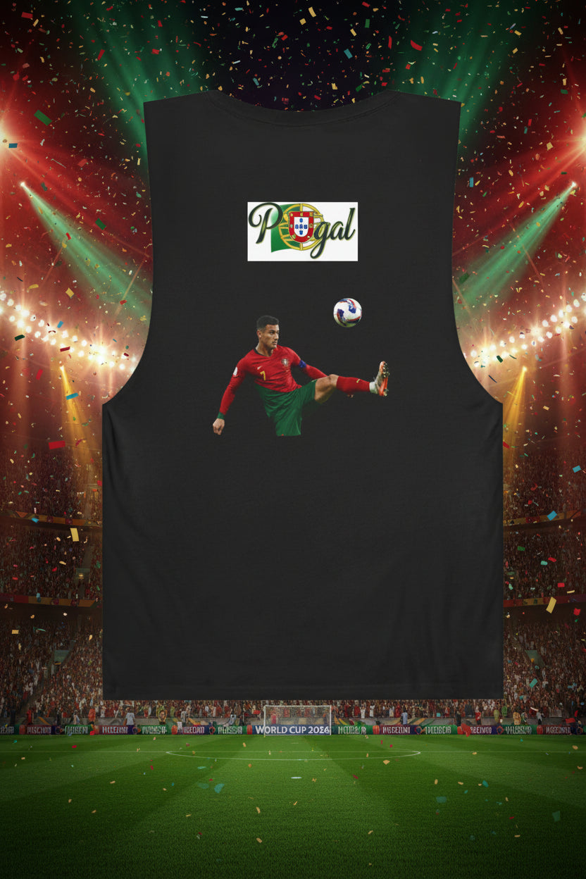 Portugal Soccer Tank Top 100% Combed Ring-Spun Cotton