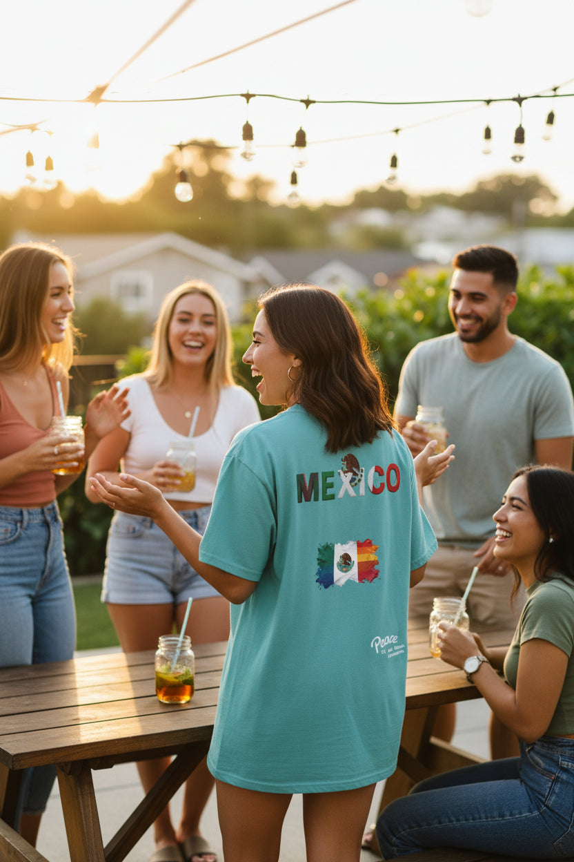 Mexico Flag T-Shirt — Peace