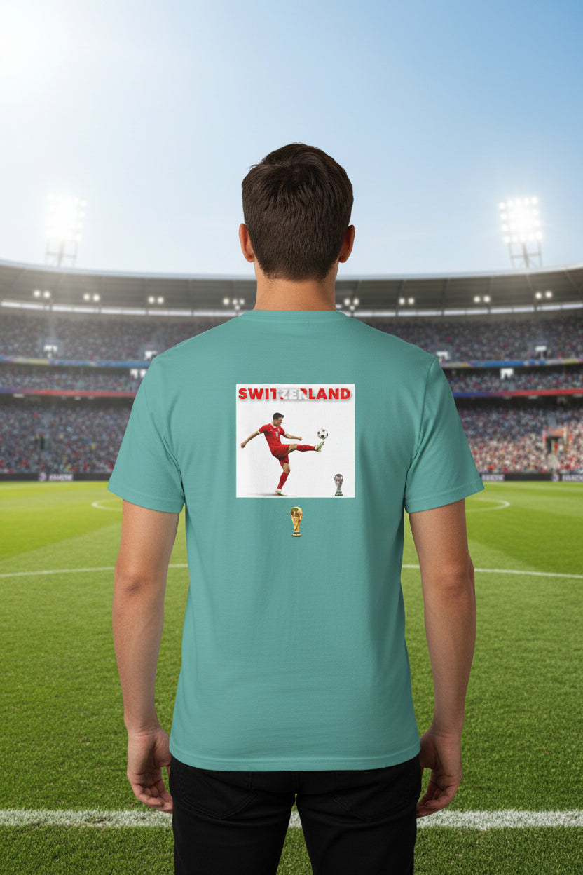 Switzerland Soccer T-Shirt 100% Cotton