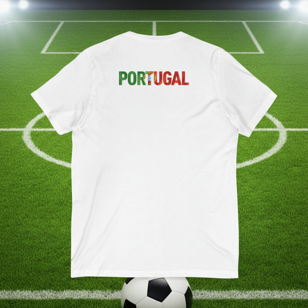 Portugal Flag V-Neck Tee
