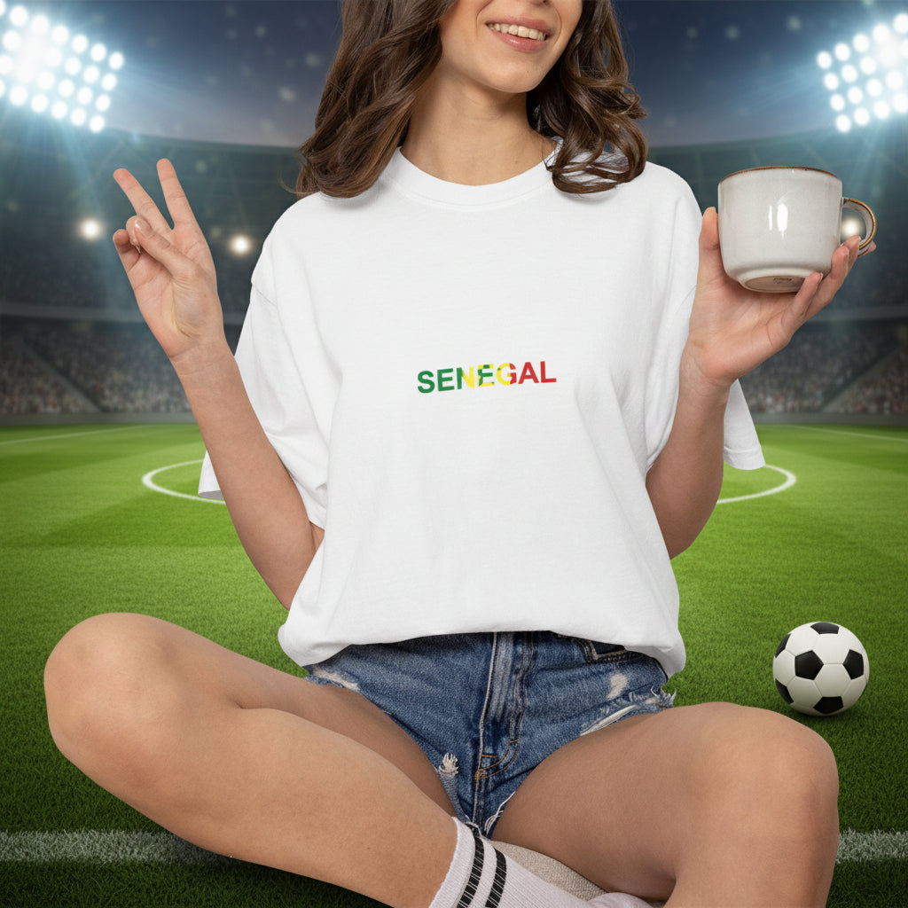 Senegal Soccer T-Shirt 100% Cotton